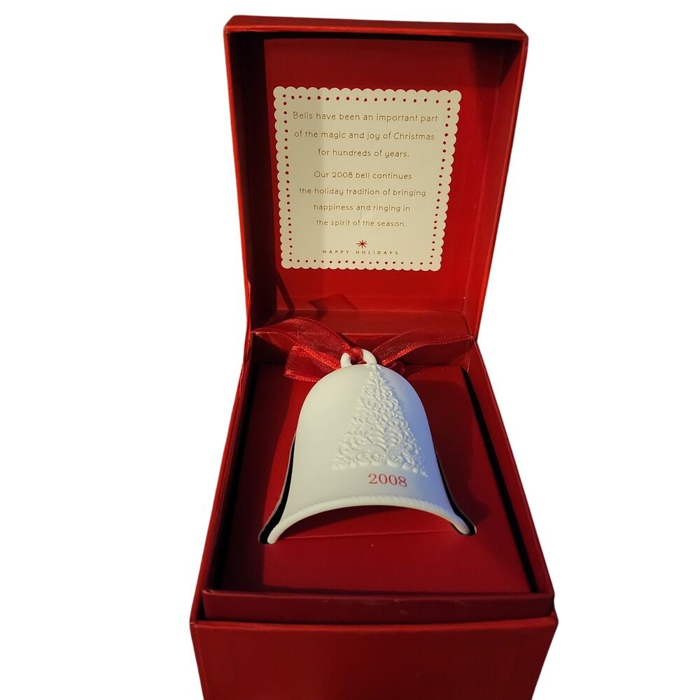 2008 HALLMARK KEEPSAKE CHRISTMAS ORNAMENT-PORCELAIN BELL